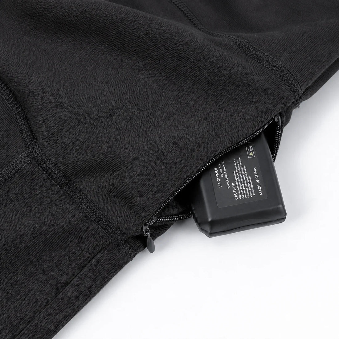 Accuvak met rits onderaan het thermoshirt